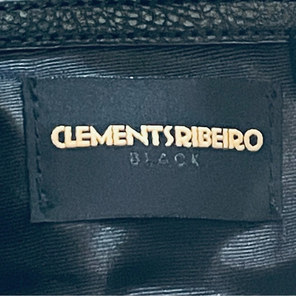 CLEMENTS RIBEIRO VEGAN LEATHER BLACK CROSSBODY SHOULDER WOMEN BAG - Picture 5 of 11